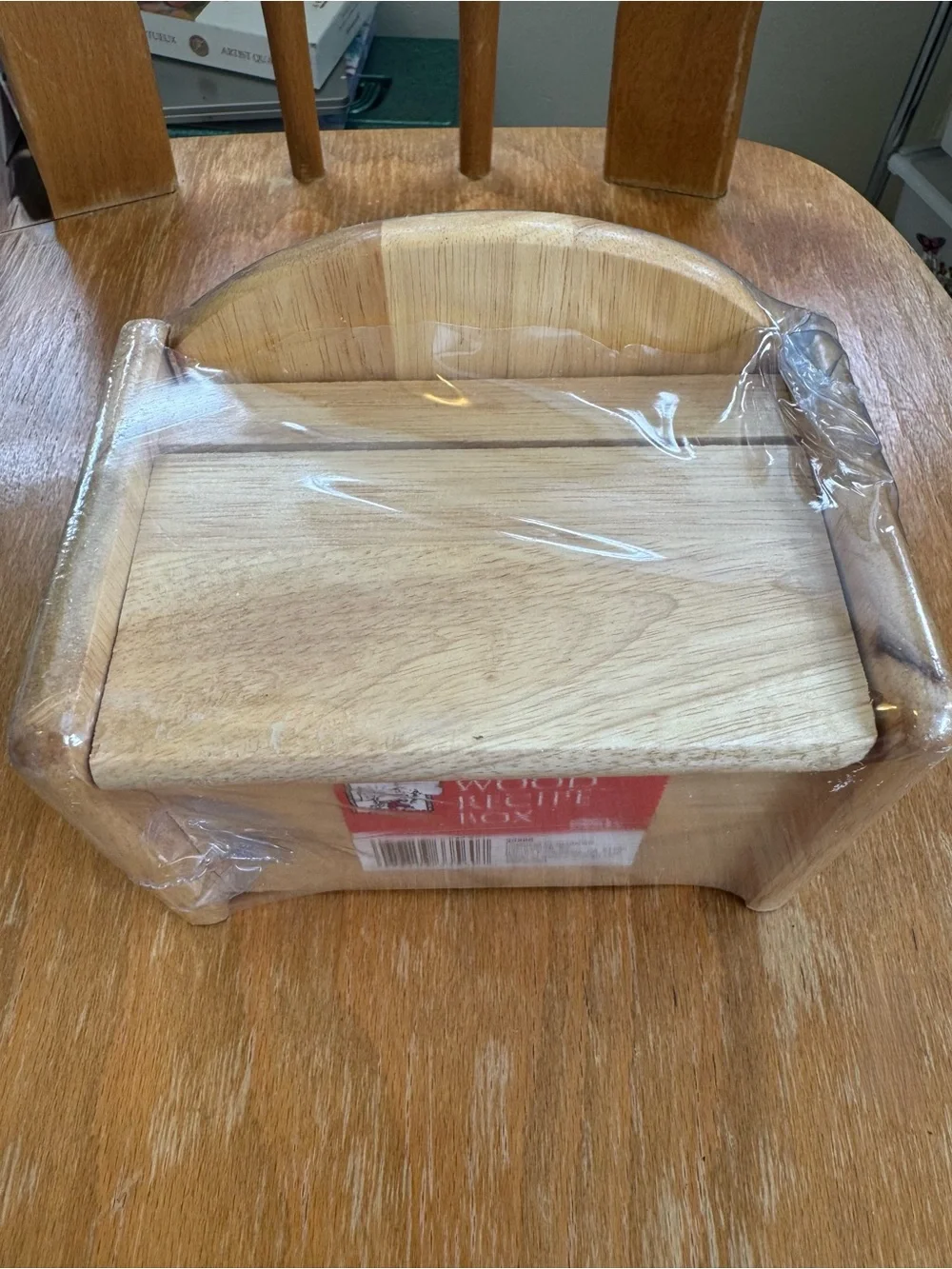 NWT 90’s Vintage Wood RecipeBox by “Good Cook.” Model #33560. Original Packaging